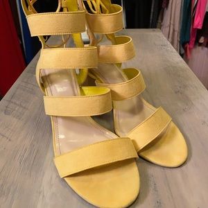 Tie back heeled sandals